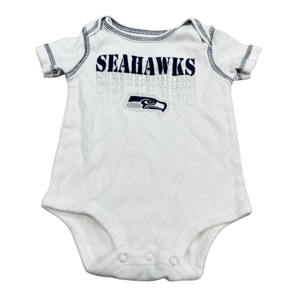 Seahawks NFL team apparel infant onesie size 0-3 months